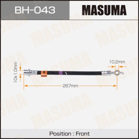 Шланг тормозной Masuma, BH-043