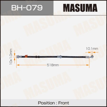 Шланг тормозной Masuma, BH-079