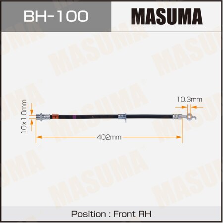 Шланг тормозной Masuma, BH-100