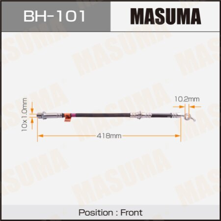 Шланг тормозной Masuma, BH-101