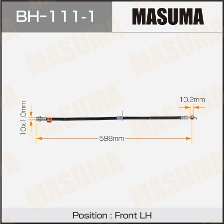 Шланг тормозной Masuma, BH-111-1