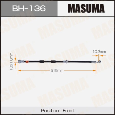 Шланг тормозной Masuma, BH-136