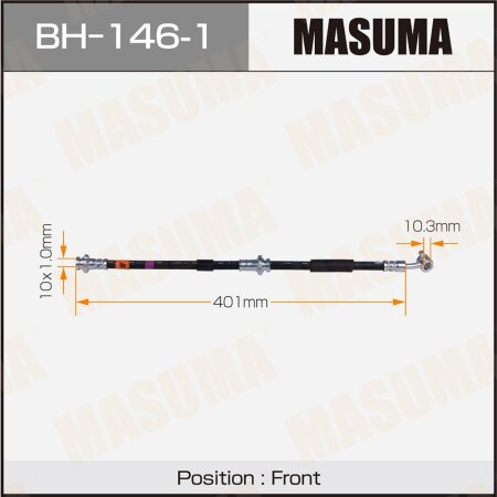 Шланг тормозной Masuma, BH-146-1