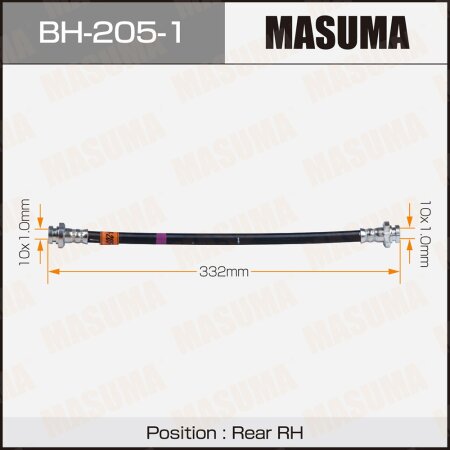 Шланг тормозной Masuma (тоже BH-205-1), BH-205