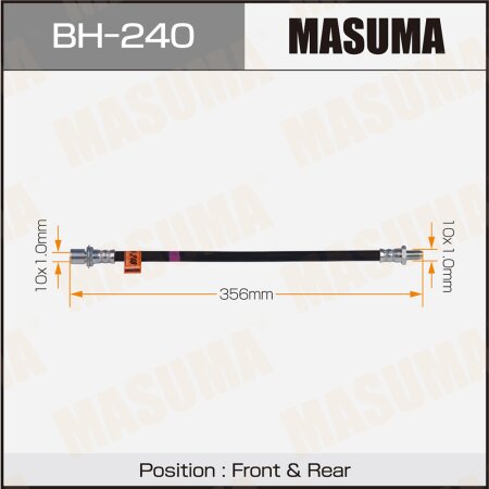 Шланг тормозной Masuma, BH-240