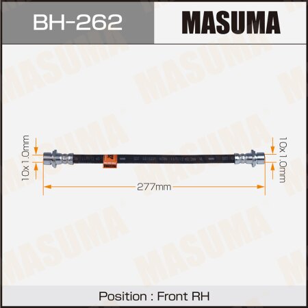 Шланг тормозной Masuma, BH-262