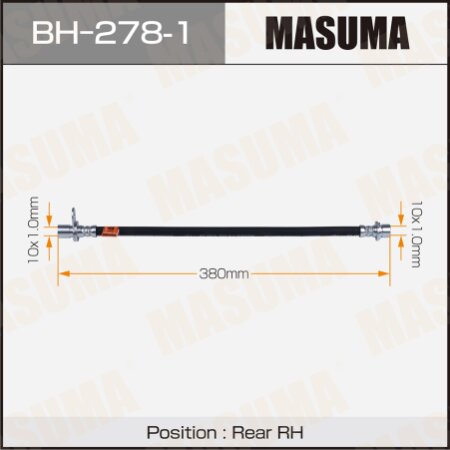 Шланг тормозной Masuma, BH-278-1