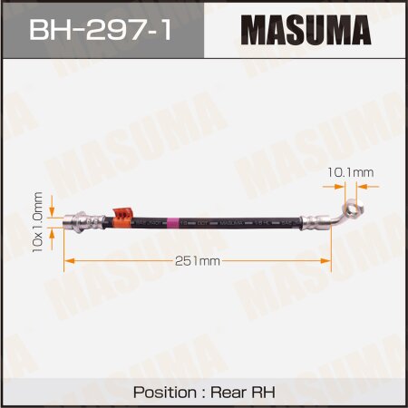 Шланг тормозной Masuma, BH-297-1