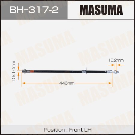 Шланг тормозной Masuma, BH-317-2