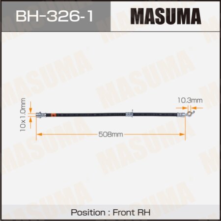 Шланг тормозной Masuma, BH-326-1