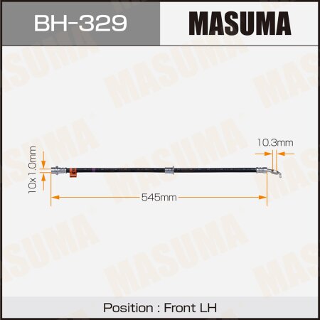 Шланг тормозной Masuma, BH-329