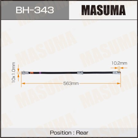 Шланг тормозной Masuma, BH-343
