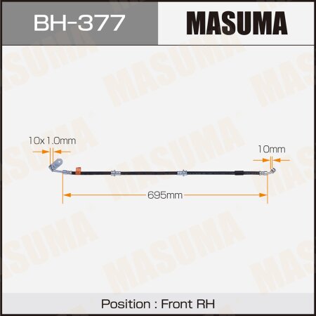 Шланг тормозной Masuma, BH-377