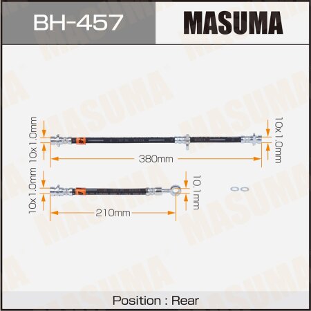 Шланг тормозной Masuma, BH-457