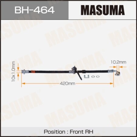Шланг тормозной Masuma, BH-464