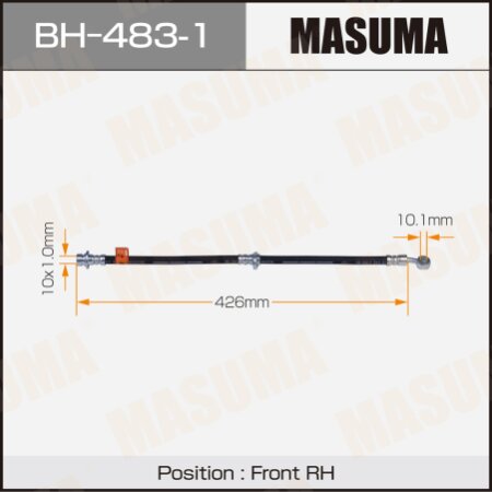 Шланг тормозной Masuma, BH-483-1