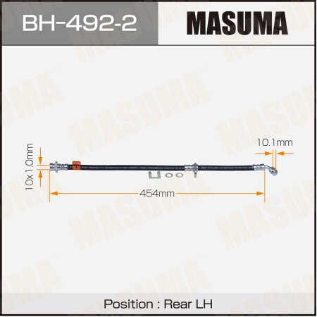 Шланг тормозной Masuma, BH-492-2