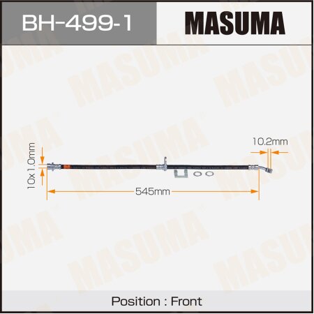 Шланг тормозной Masuma, BH-499-1
