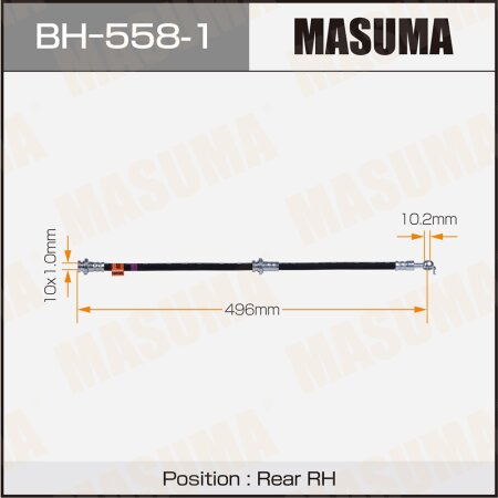 Шланг тормозной Masuma, BH-558-1