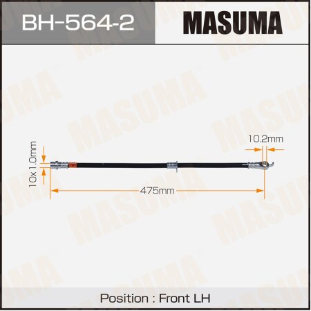 Шланг тормозной Masuma, BH-564-2