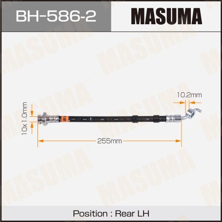 Шланг тормозной Masuma, BH-586-2