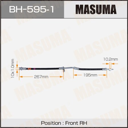 Шланг тормозной Masuma, BH-595-1