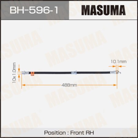 Шланг тормозной Masuma, BH-596-1