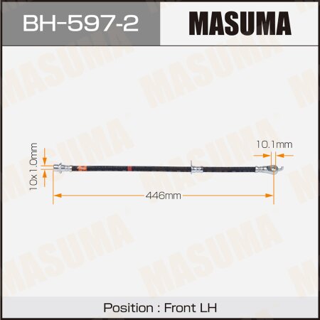 Шланг тормозной Masuma, BH-597-2