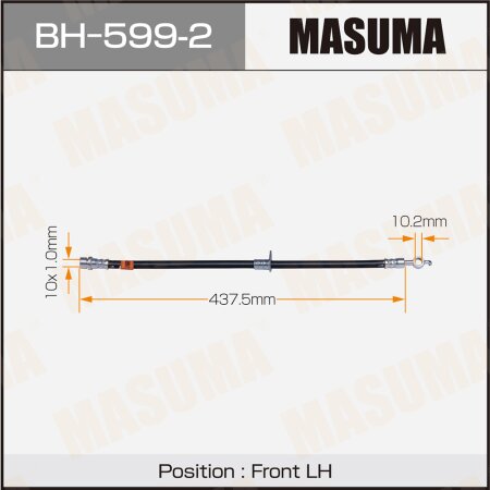 Шланг тормозной Masuma, BH-599-2