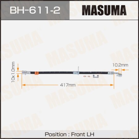 Шланг тормозной Masuma, BH-611-2