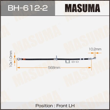 Шланг тормозной Masuma, BH-612-2