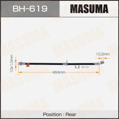 Шланг тормозной Masuma, BH-619