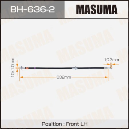 Шланг тормозной Masuma, BH-636-2