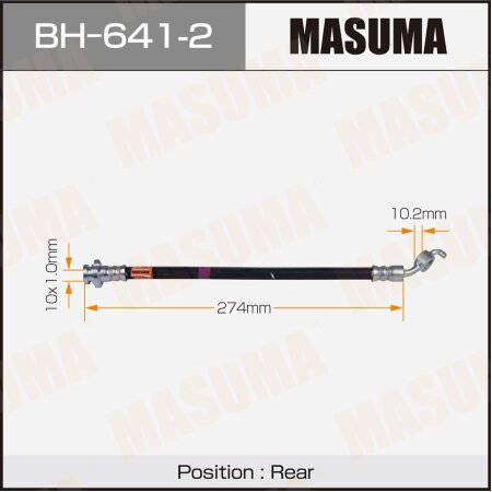Шланг тормозной Masuma, BH-641-2