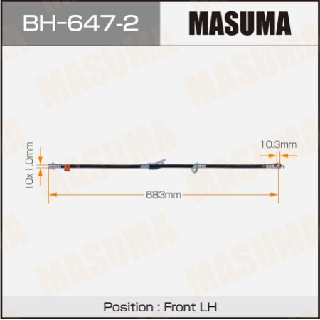 Шланг тормозной Masuma, BH-647-2