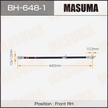Шланг тормозной Masuma, BH-648-1