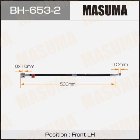 Шланг тормозной Masuma, BH-653-2