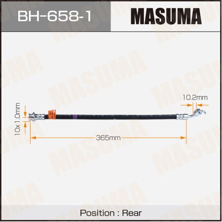 Шланг тормозной Masuma, BH-658-1