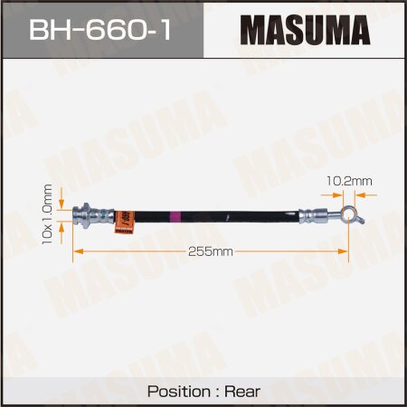 Шланг тормозной Masuma, BH-660-1