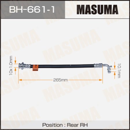 Шланг тормозной Masuma, BH-661-1