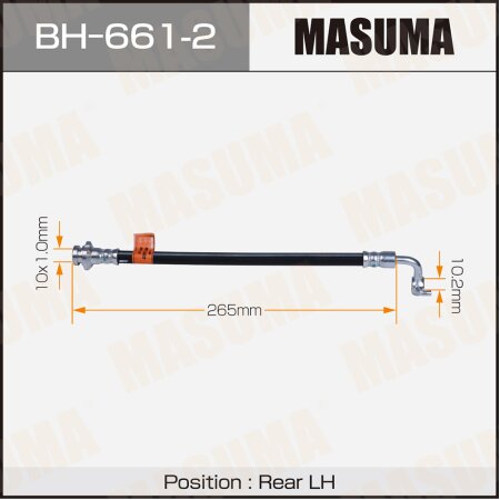 Шланг тормозной Masuma, BH-661-2