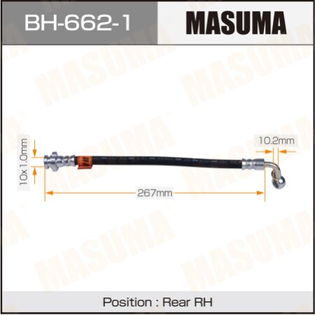 Шланг тормозной Masuma, BH-662-1