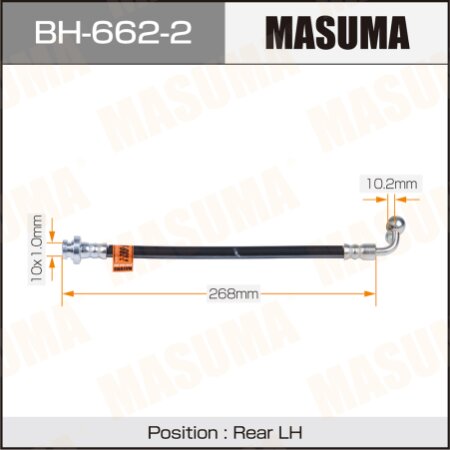 Шланг тормозной Masuma, BH-662-2