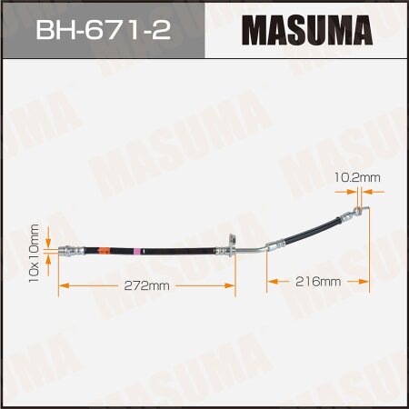 Шланг тормозной Masuma, BH-671-2