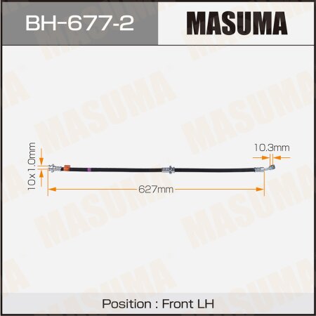 Шланг тормозной Masuma, BH-677-2