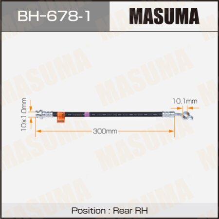 Шланг тормозной Masuma, BH-678-1
