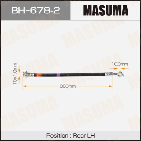 Шланг тормозной Masuma, BH-678-2