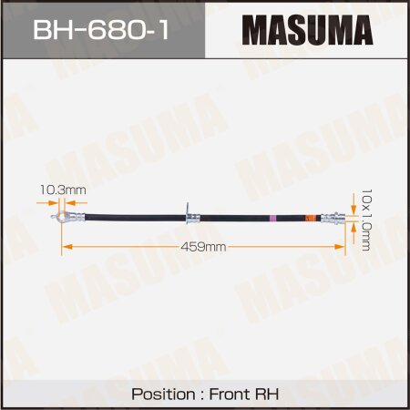 Шланг тормозной Masuma, BH-680-1