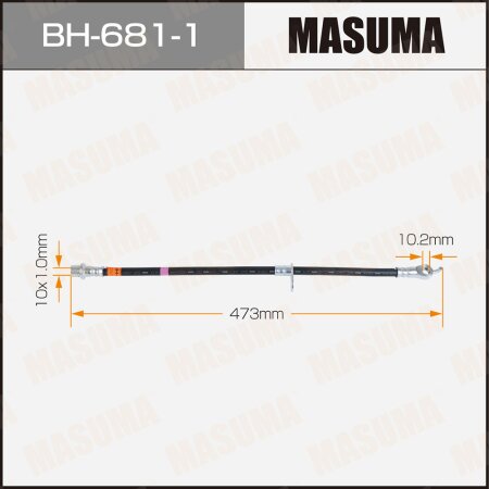 Шланг тормозной Masuma, BH-681-1