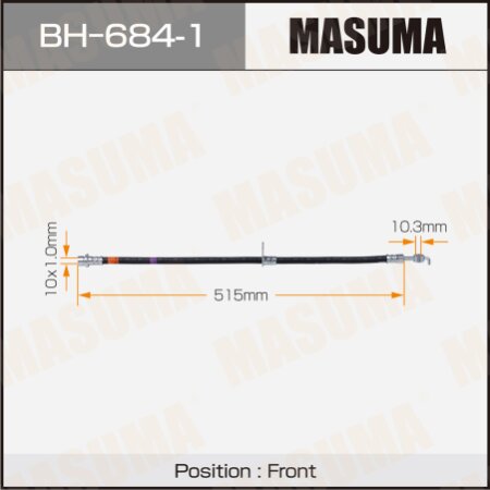 Шланг тормозной Masuma, BH-684-1